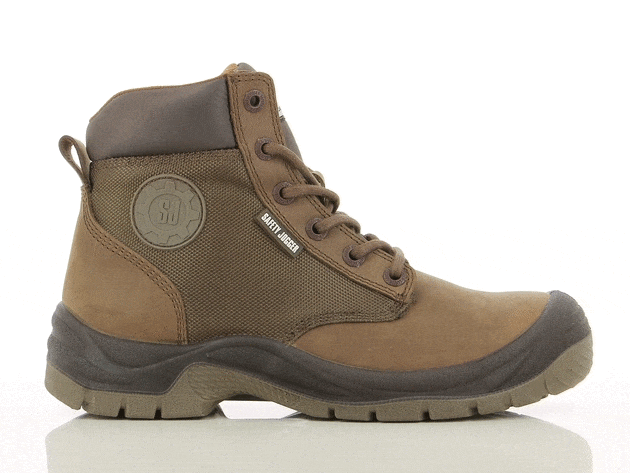 SAFETY JOGGER SHOE RUSH (WITH ZIPPER), BROWN [S3] | Safety